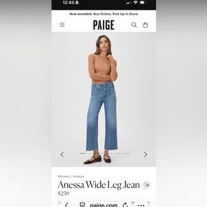Paige Anessa Wide-Leg Women’s Jeans